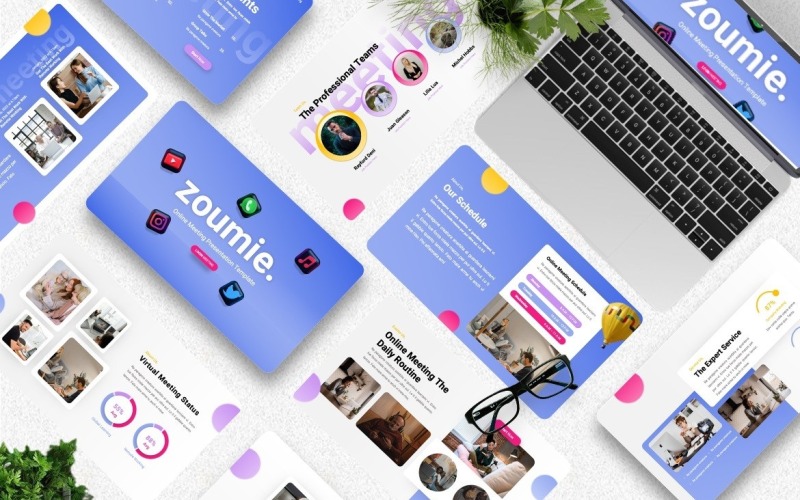 Zoumie – šablony hlavních poznámek online setkání