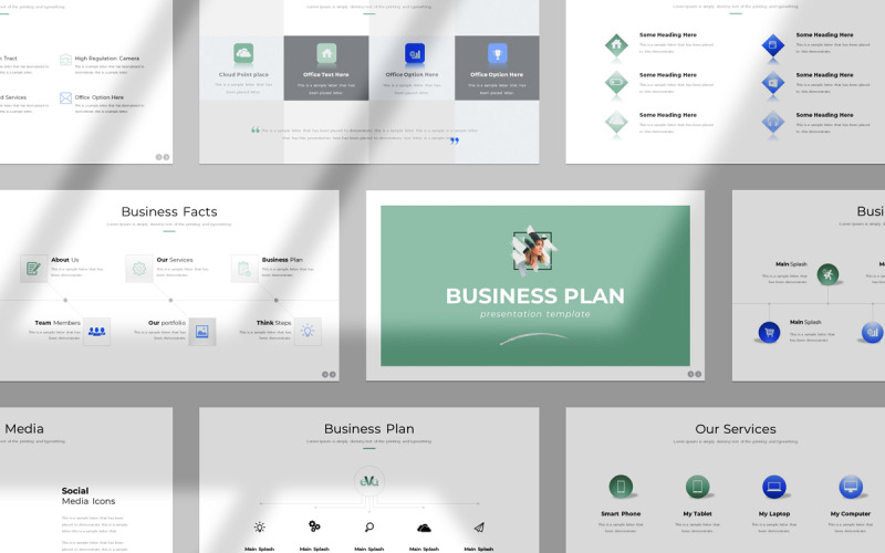 Businessplan PowerPoint-Präsentation zum Ausmalen