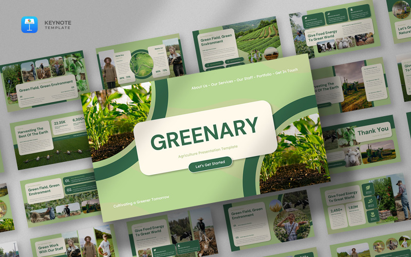Greenary - Plantilla de Keynote sobre agricultura