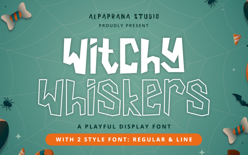 Witchy Whiskers - игривый шрифт