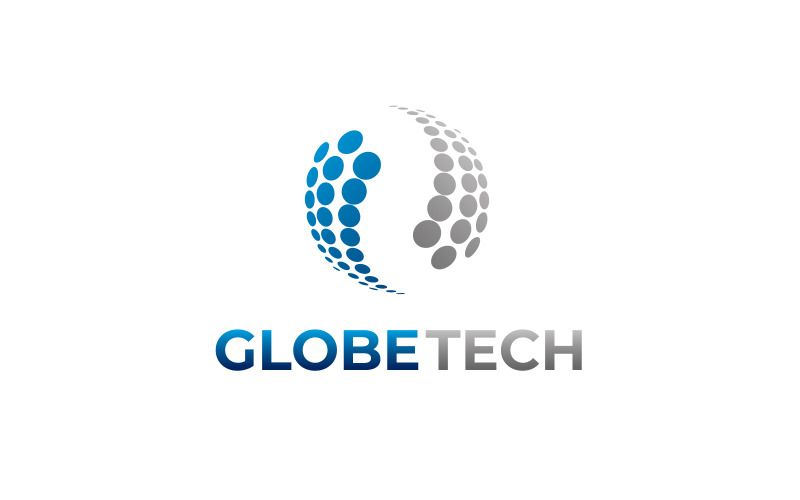 Globe Tech Logo Tasarımı Teknoloji Logosu