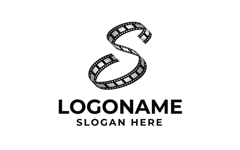Letter S-logo voor stripfilm vectorillustratie