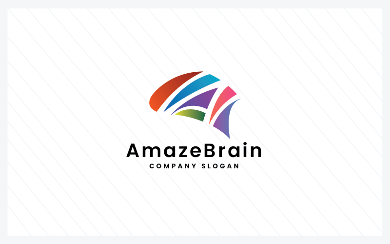 Amaze Brain Lettre A Modèles de Logo Pro