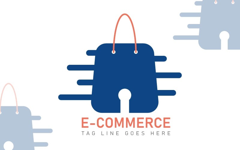 E-kereskedelmi logósablon - digitális bolt