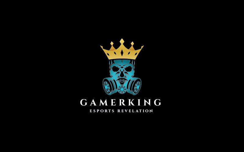 Gamer King Esport Pro Logo-Vorlagen
