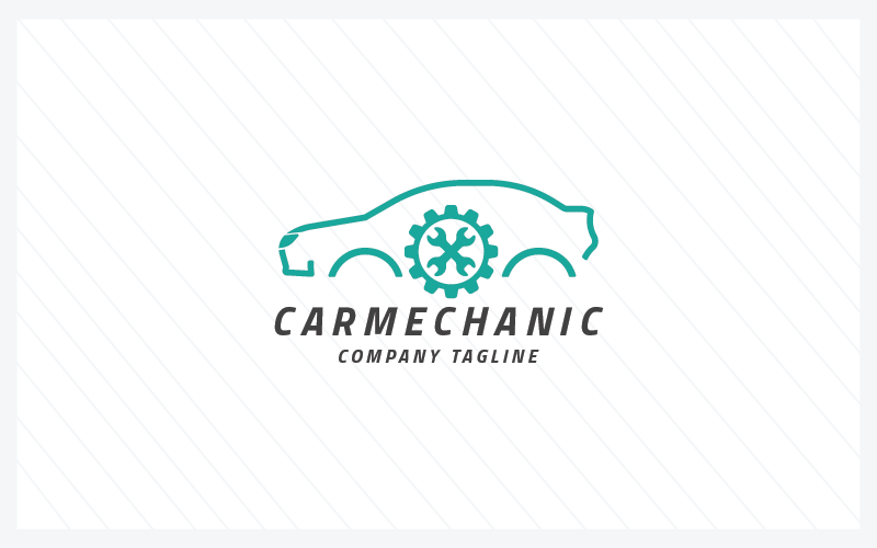 Modelos de logotipo profissional de mecânico de automóveis