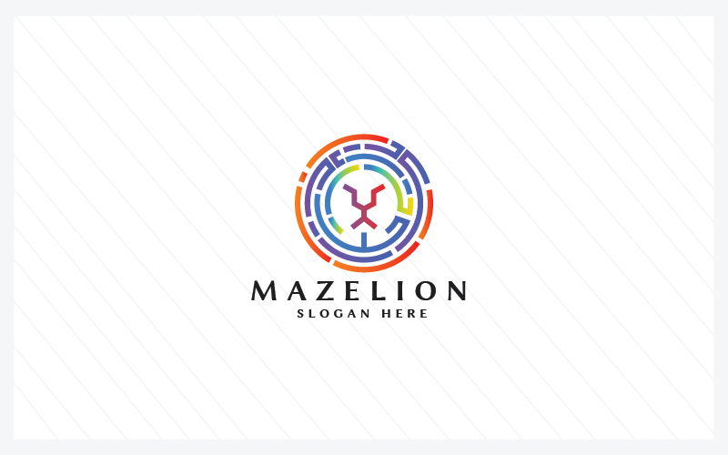 Шаблоны логотипов Maze Lion Pro