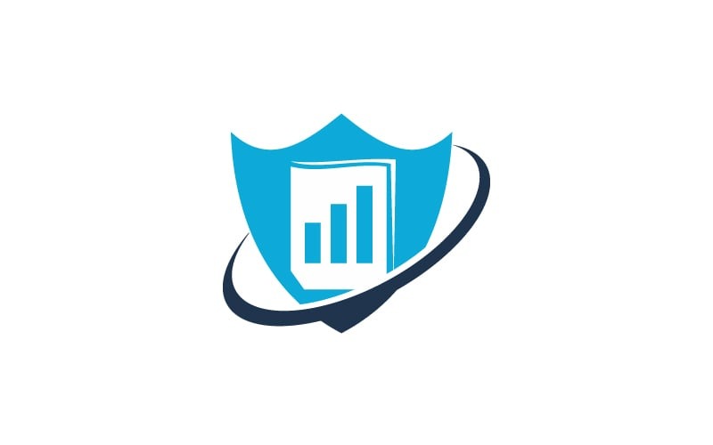 Conception de modèle de logo de bouclier Business Success Solutions