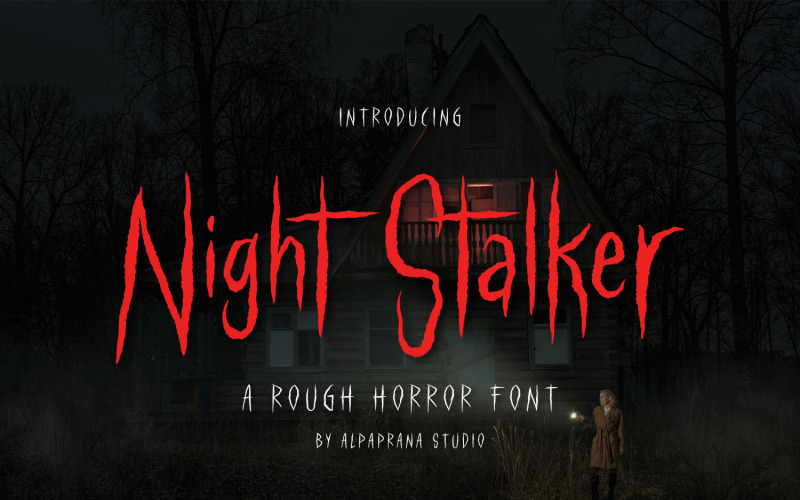 Night Stalker - Kaba Yazı Tipi