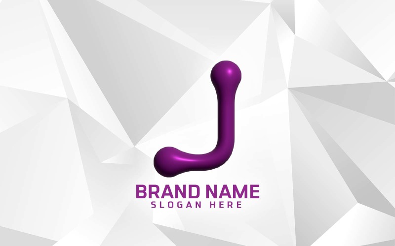 Szoftver márka J logó tervezés