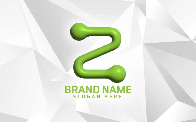 Création du logo Z de la marque Z du logiciel de gonflage 3D