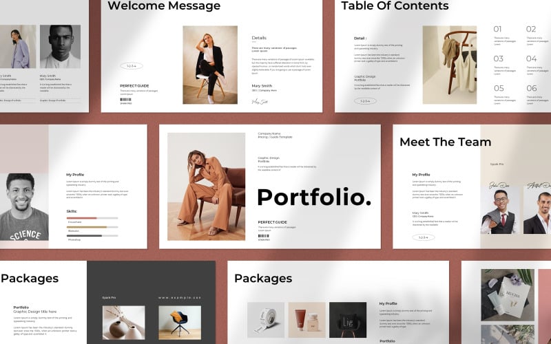 Digital Portfolio Presentation Template