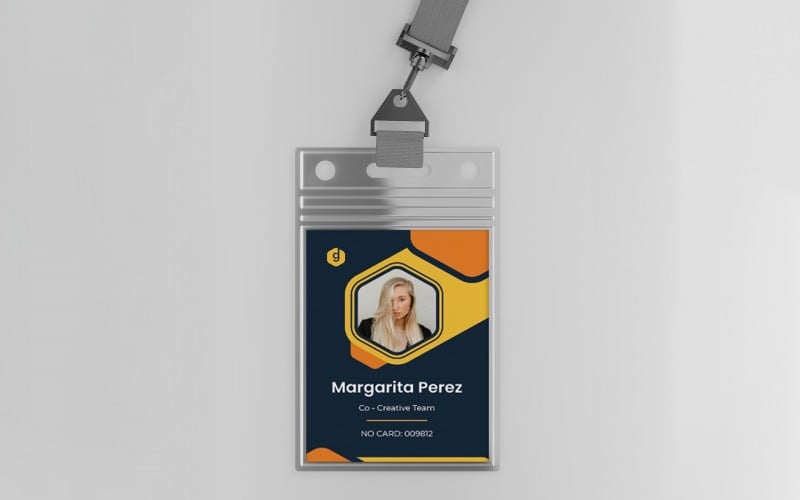 Id Card Psd Mockup Template #352595 - Templatemonster