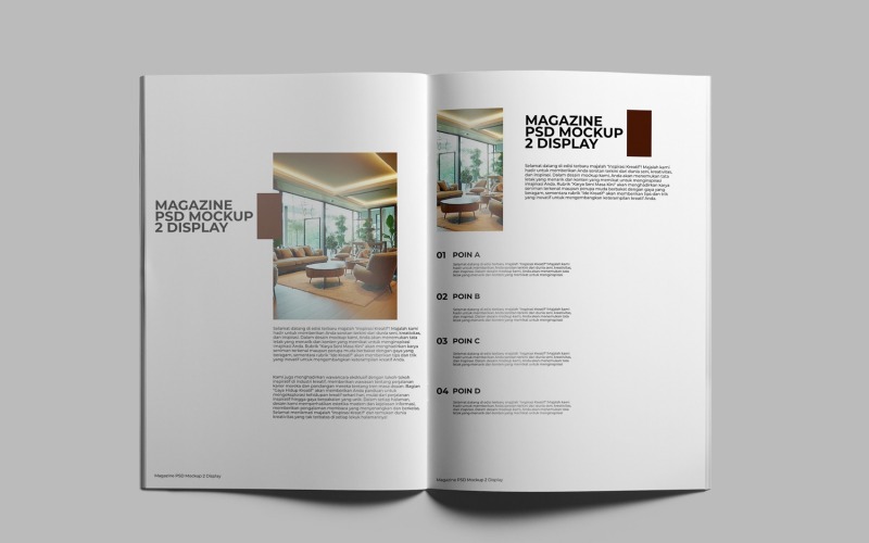 Magazine PSD Mockup Template #352588 - TemplateMonster