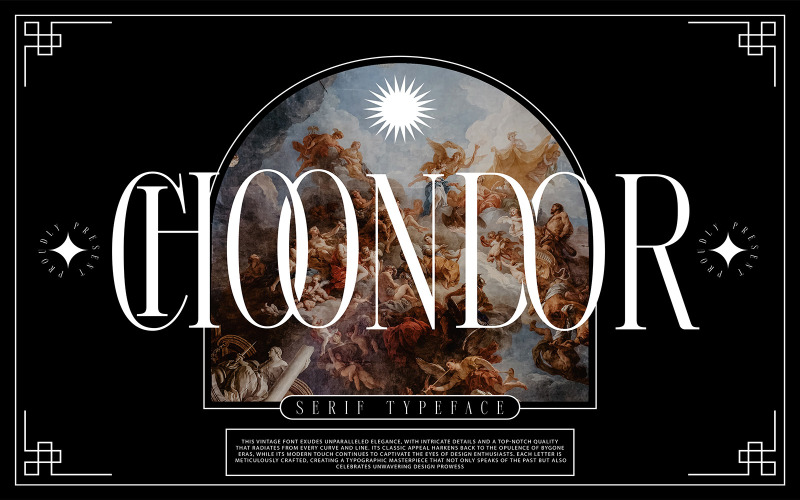 Choondor - Police de caractères Serif