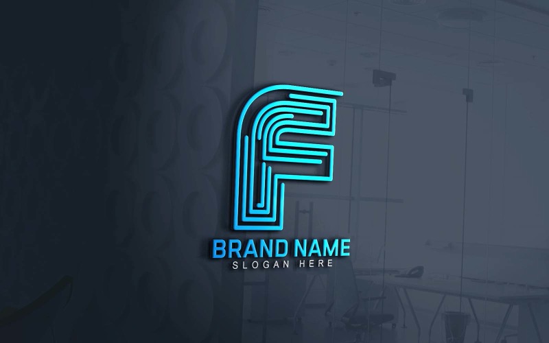 Création de logo de marque Web et application F