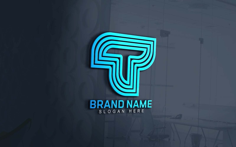 Design de logotipo para Web e aplicativo T