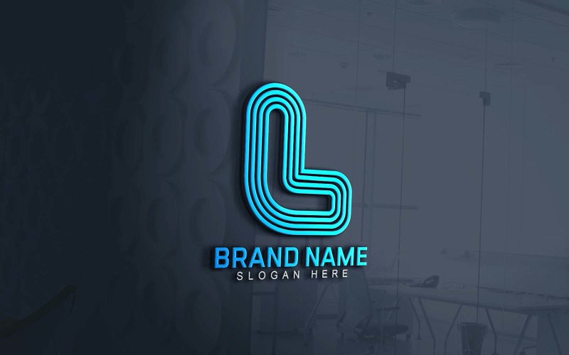 Diseño de logotipo web y aplicación L