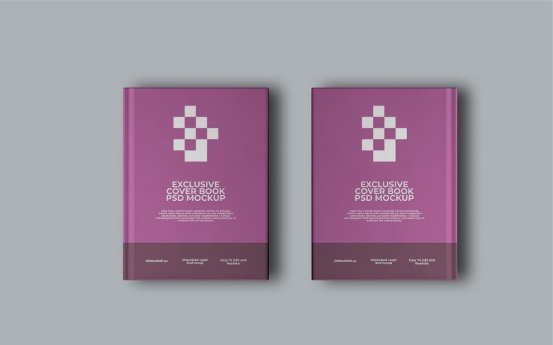 Ексклюзивний шаблон PSD-макета обкладинки книги