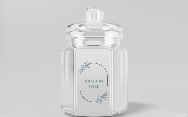 Glazen pot PSD Mockup-sjabloon