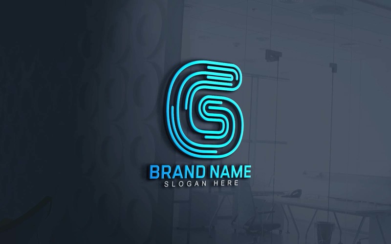 Projekt logo marki internetowej i aplikacji G