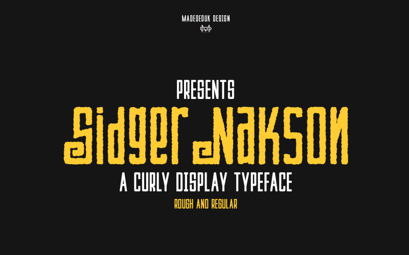 Sdger Nakson — фигурный шрифт