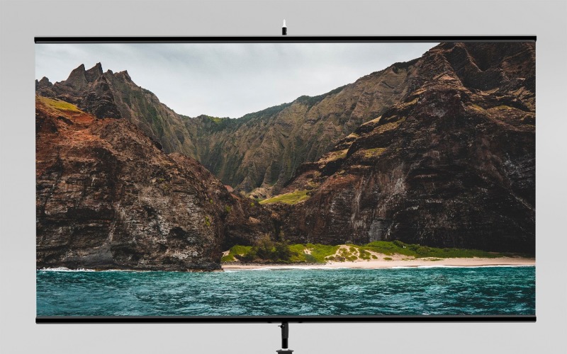 Videoprojectorscherm PSD Mockup
