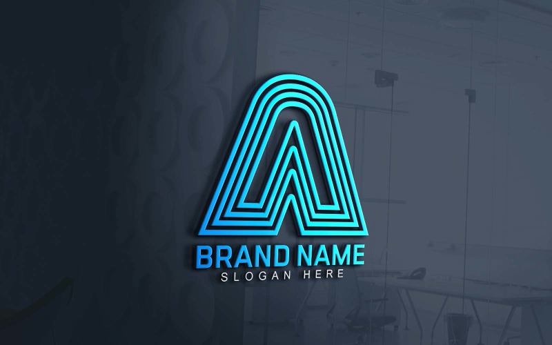 Web e aplicativo, um design de logotipo de marca