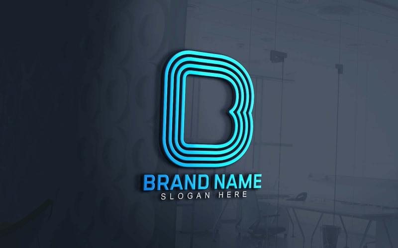 Web- en app B-merklogo-ontwerp