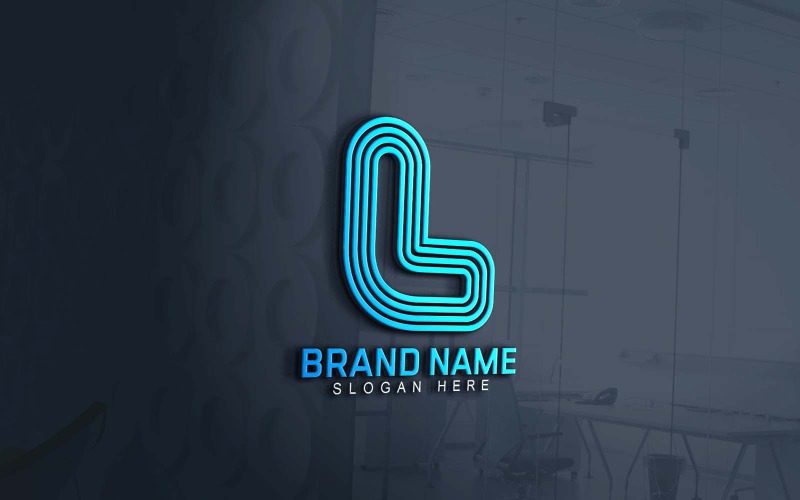Web- en app L-logo-ontwerp