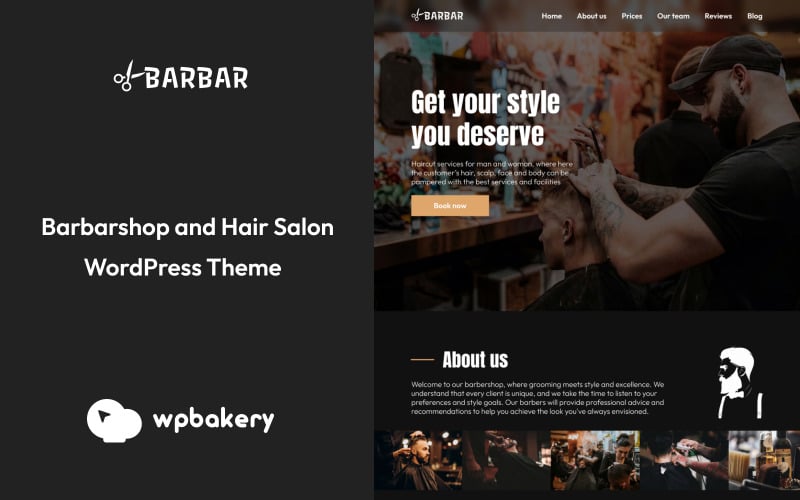 Barbar - 理发店 WordPress 主题