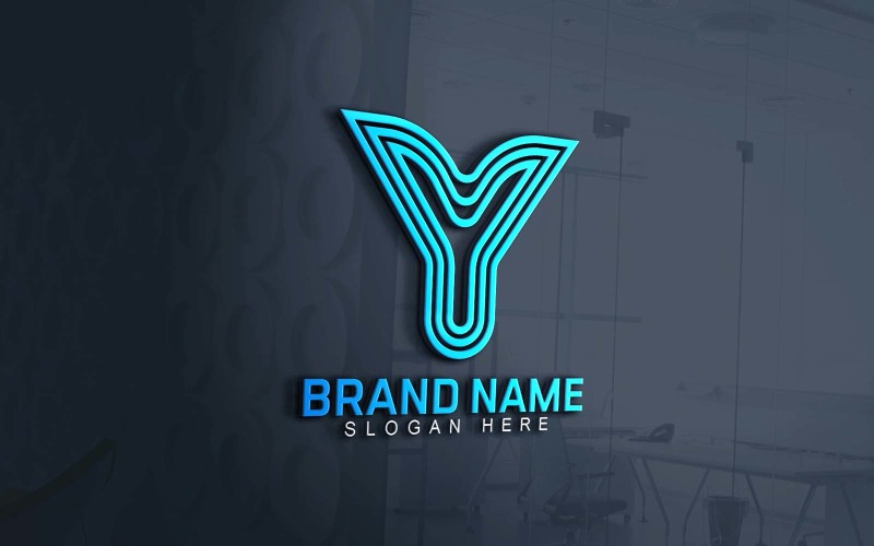 Дизайн логотипа бренда для веб и приложений Y