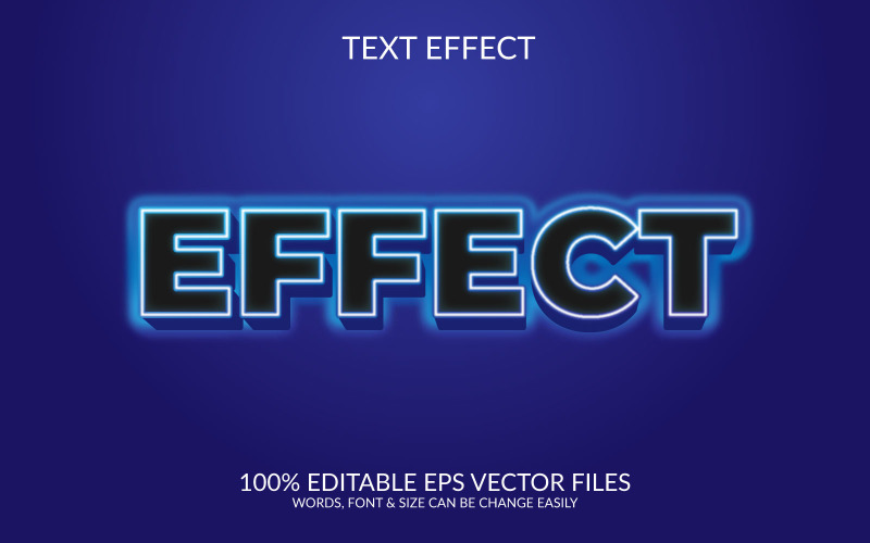 Efekt Projekt efektu tekstowego wektora eps