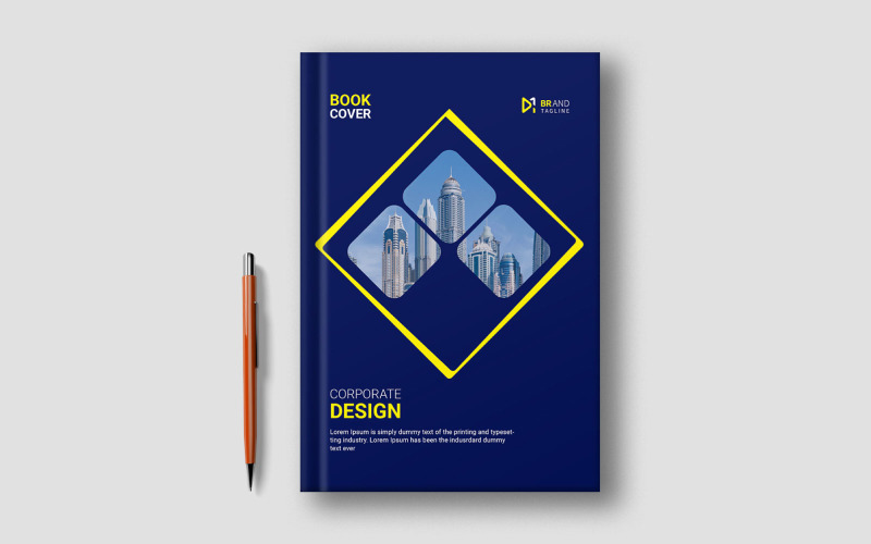 Design criativo de capa de livro corporativo