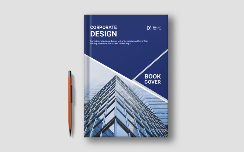 Design criativo de modelo de capa de livro