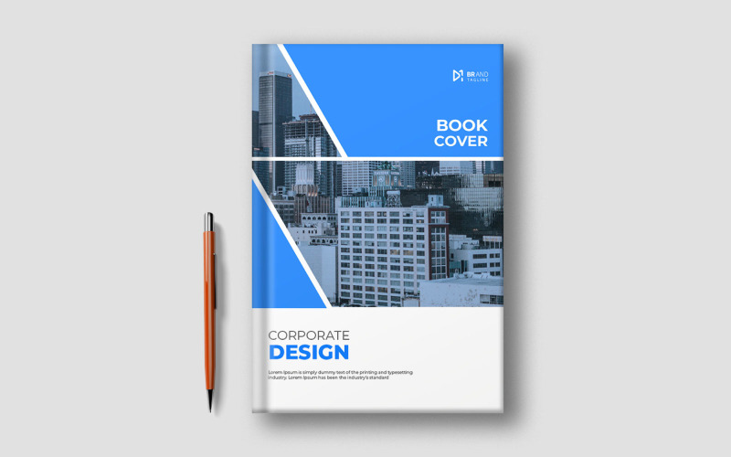 Design moderno de modelo de capa de livro