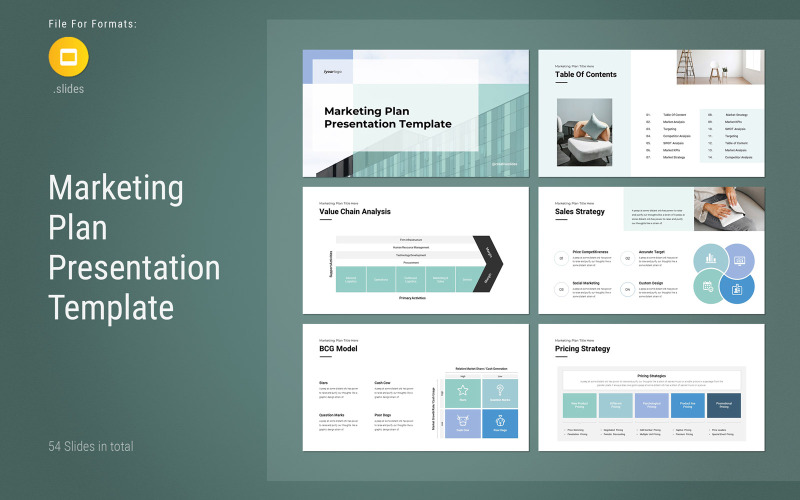 Marketingový plán agentury Prezentace Google Slides