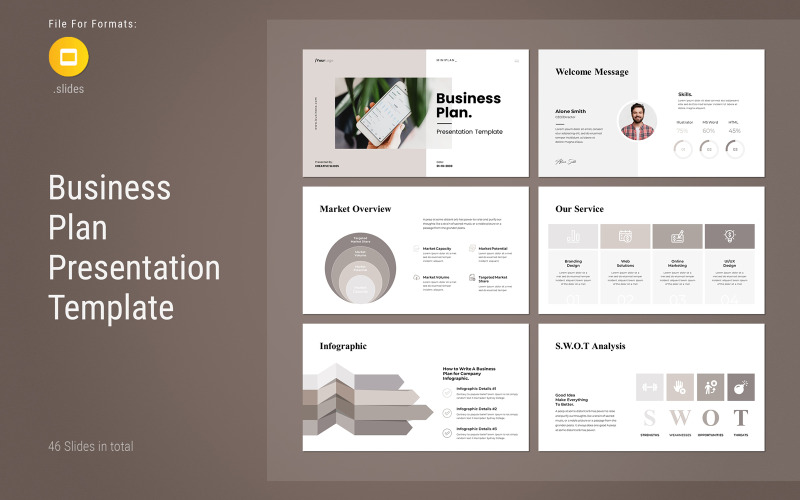 O melhor plano de negócios do Google Slides