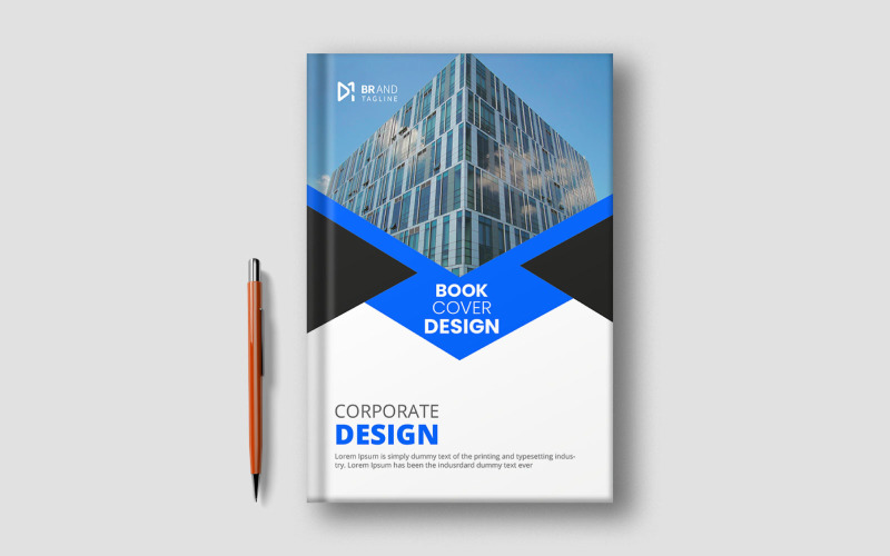 Plantilla de diseño de portada de libro corporativo simple y moderno