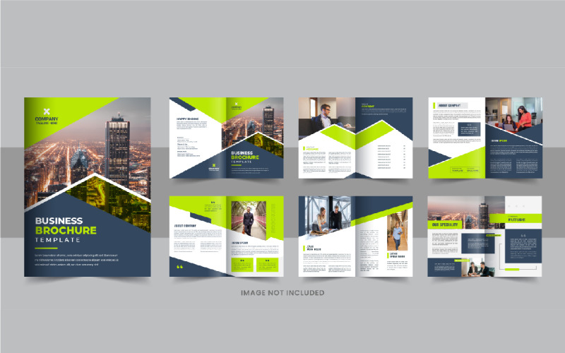 Bedrijfsprofiel brochureontwerp, creatief Brochure ontwerpsjabloon lay-out
