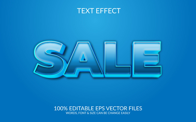 Velký výprodej upravitelný vektorový textový efekt design