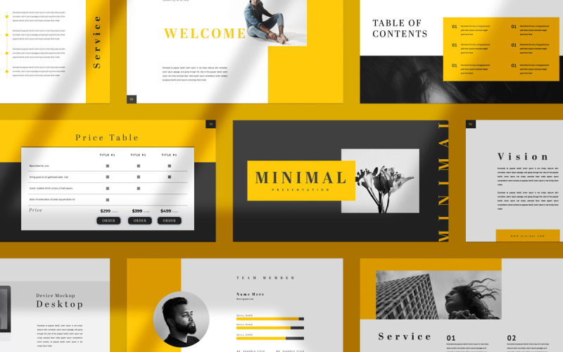 Minimal Presentation Template #353033 - TemplateMonster