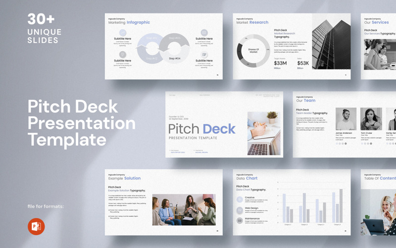 Modello PowrePoint del pitch deck