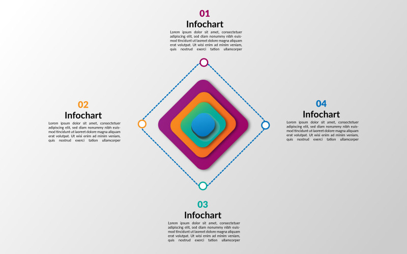 Jednoduchý design infographic prvků