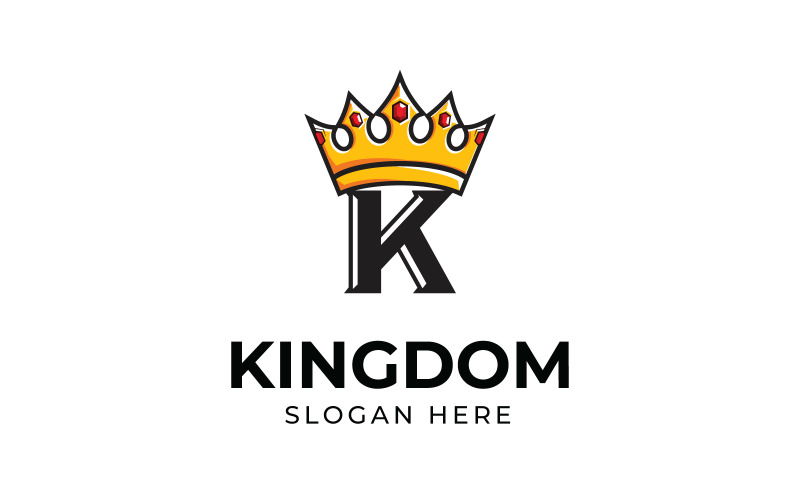 Königreich-Logo, Krone-Logo, königliches Logo, Königs-Logo,
