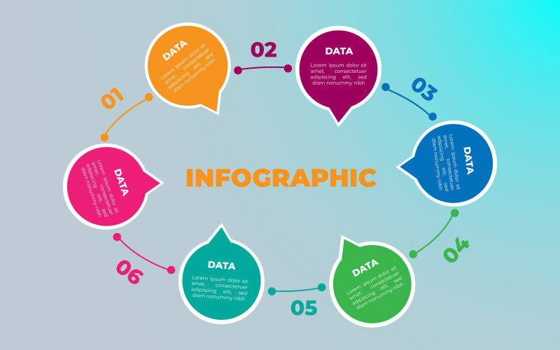 Modello di elemento infografico vettoriale eps
