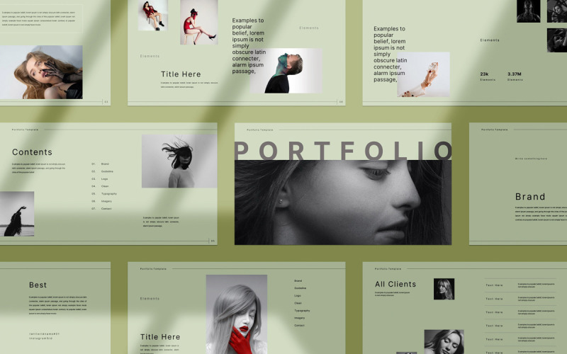 'Portfolio-presentatiesjabloon'