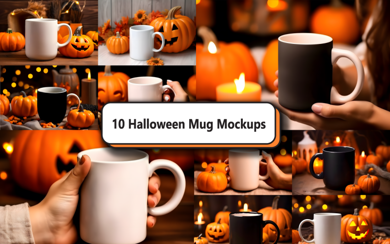 Halloween mok mockup bundel