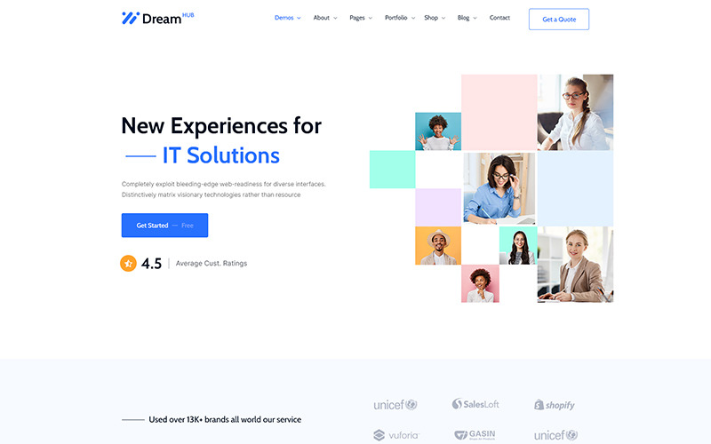 Šablona HTML5 řešení Dreamhub IT