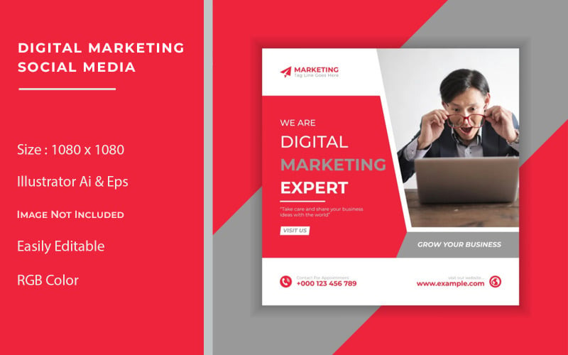 Digital marketing and social media banner design